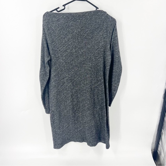 ✅ Eileen Fisher Wool Blend Boat Neck Shift Dress in Gray Melange SIZE LARGE - Picture 5 of 6